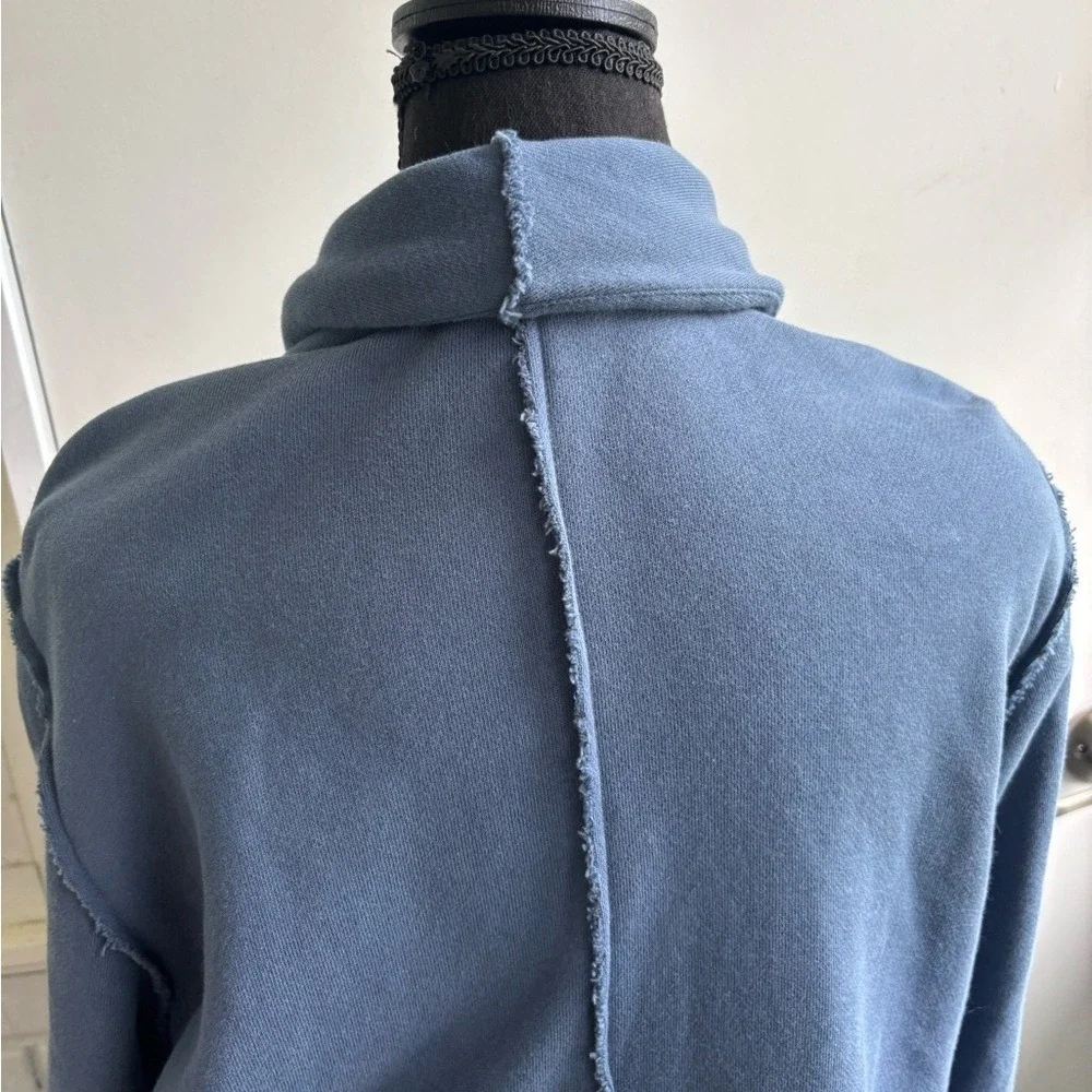 Eileen Fisher Organic Cotton French Terry Shawl‎ Collar Jacket medium layered